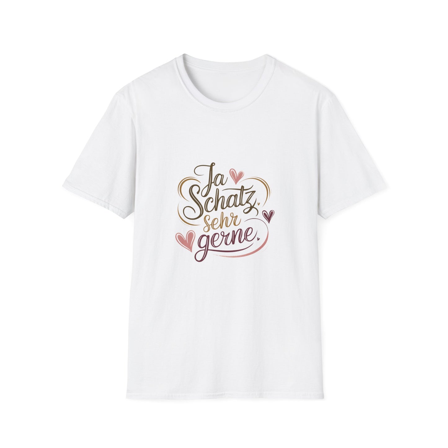 Romantic Unisex Softstyle T-Shirt - Love Quote Tee, Cute Couple Shirt, Gift for Her, Valentine's Day, Anniversary, Casual Wear
