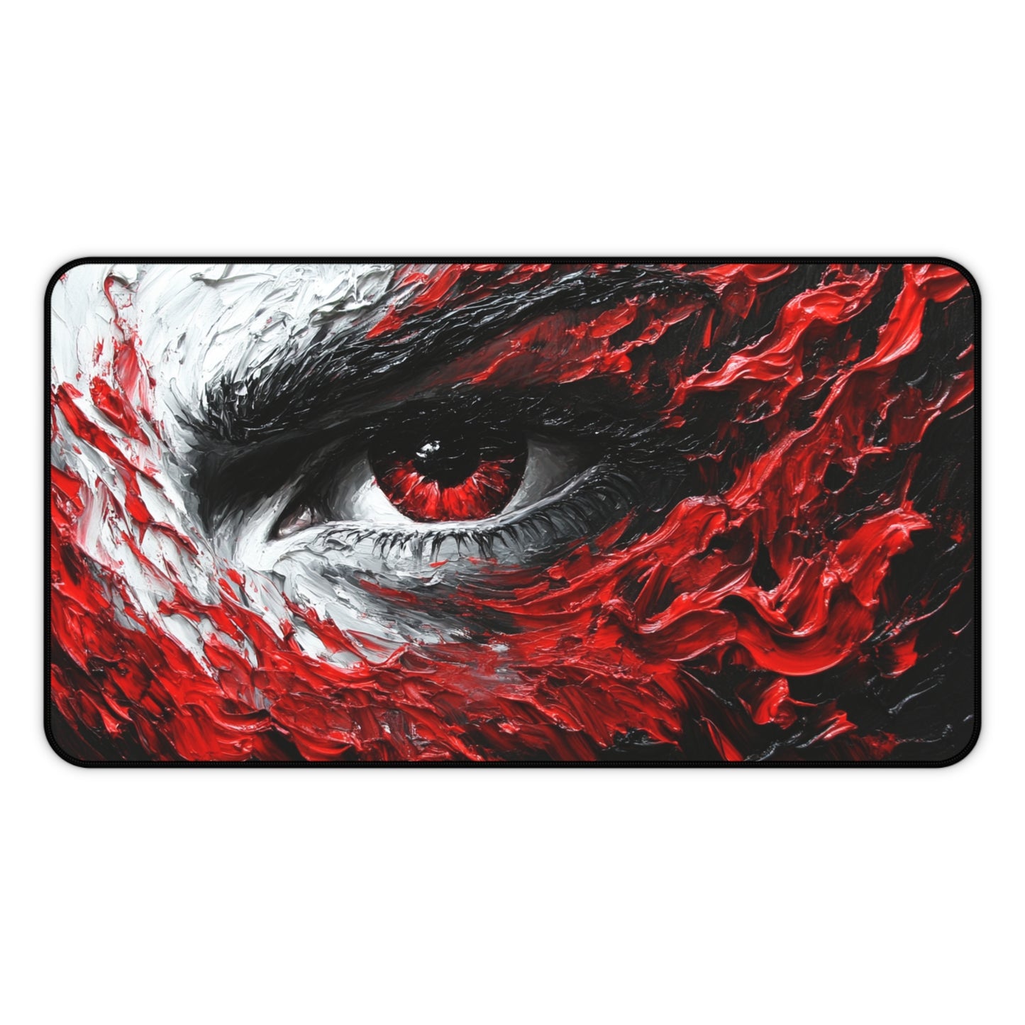Artistic Desk Mat with Eye Design, Office Decor, Gaming Mouse Pad, Unique Gift for Artists, Modern Workspace Accessory