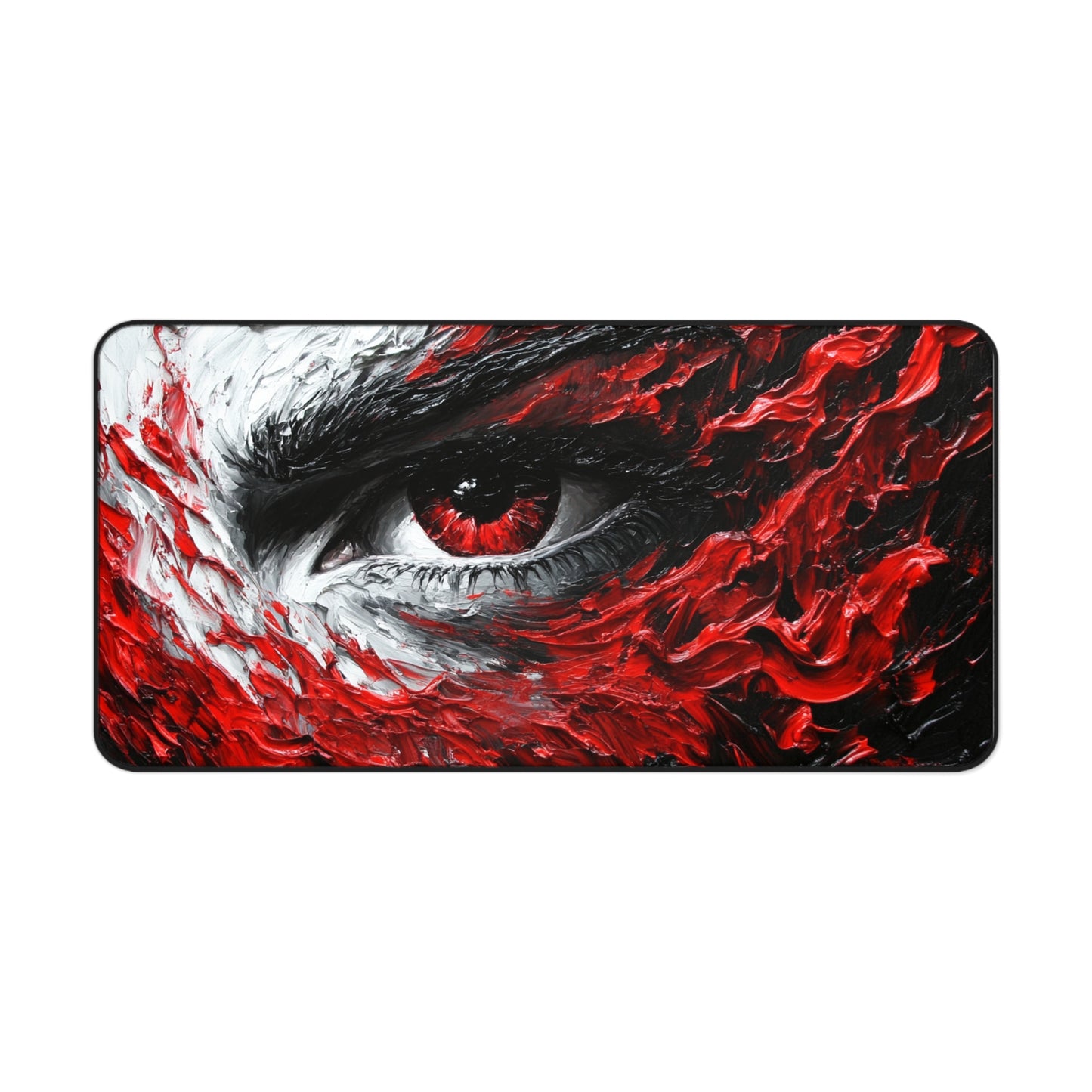 Artistic Desk Mat with Eye Design, Office Decor, Gaming Mouse Pad, Unique Gift for Artists, Modern Workspace Accessory