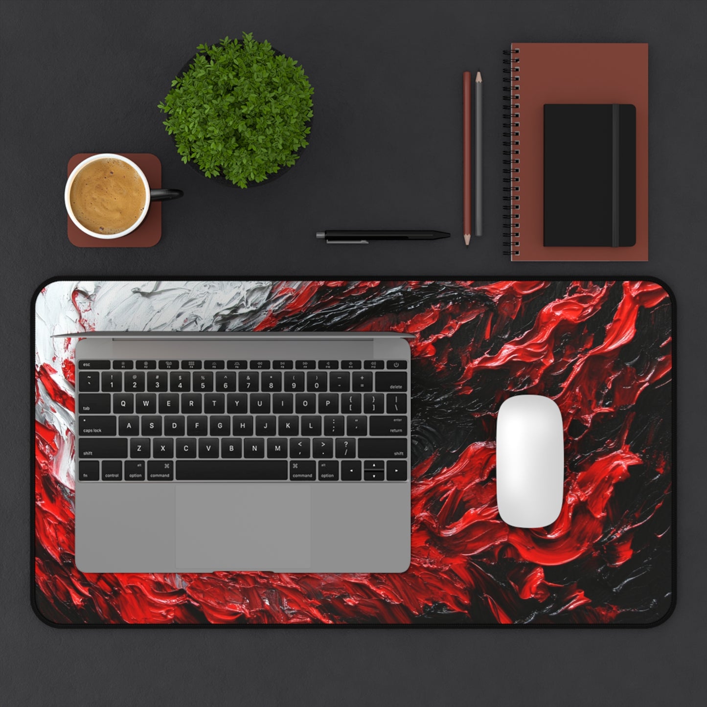 Artistic Desk Mat with Eye Design, Office Decor, Gaming Mouse Pad, Unique Gift for Artists, Modern Workspace Accessory