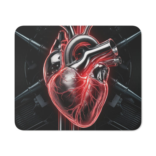 Heart-Themed Desk Mouse Pad, Unique Office Decor, Perfect Gift for Gamers, Students, and Artists, Valentine's Day, Creative Workspace