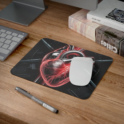 Heart-Themed Desk Mouse Pad, Unique Office Decor, Perfect Gift for Gamers, Students, and Artists, Valentine's Day, Creative Workspace