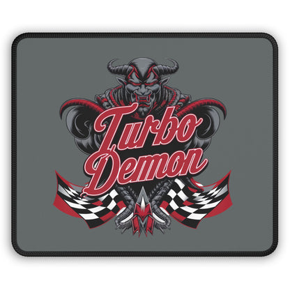 Turbo Demon Gaming Mouse Pad - Cool Desk Mat for Gamers, Office Decor, Video Game Gifts, Lifestyle Accessory, Computer Pad