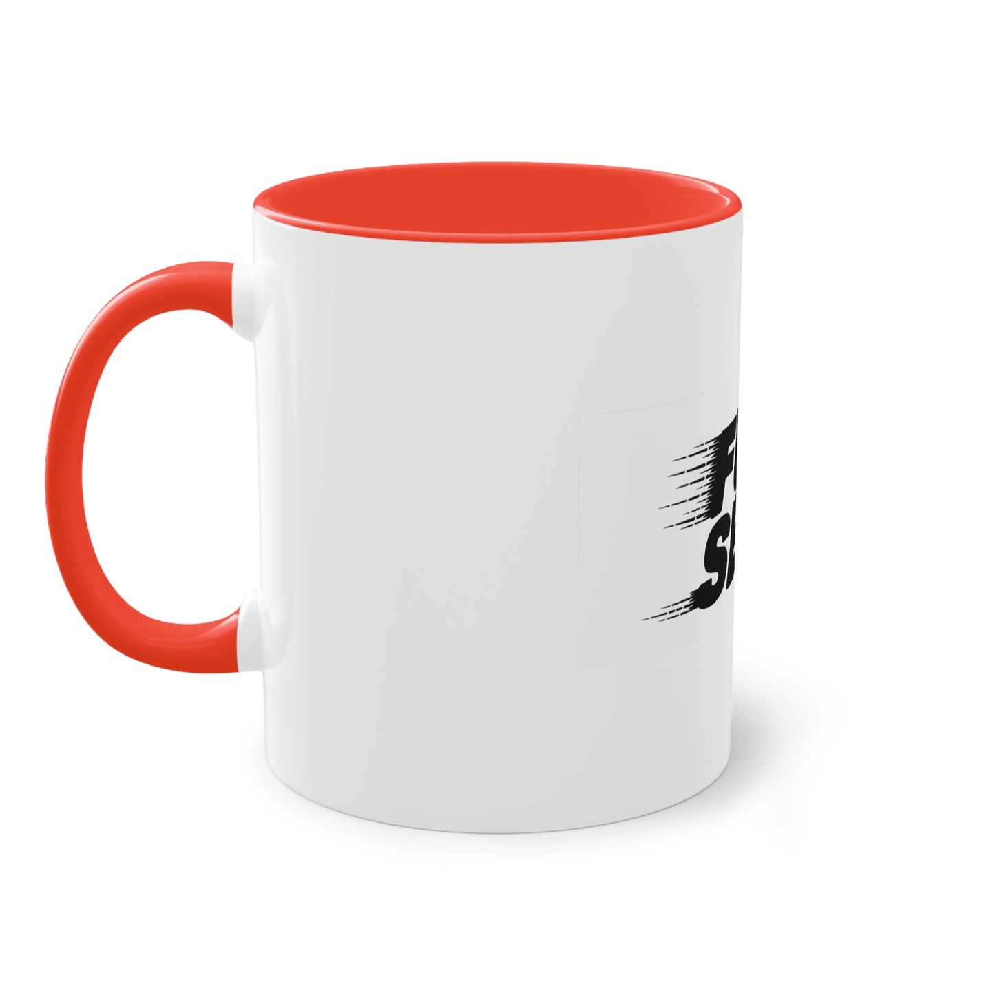 Bold Full Send Two-Tone Coffee Mug, Perfect for Gifting, Office Decor, Motivation, Friends, Coffee Lovers