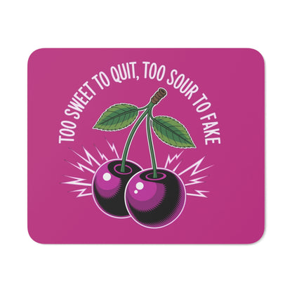 Cute Cherry on Top Desk Mouse Pad, Fun Office Decor, Gift for Coworkers, Sweet Treat Design, Home Office Essentials