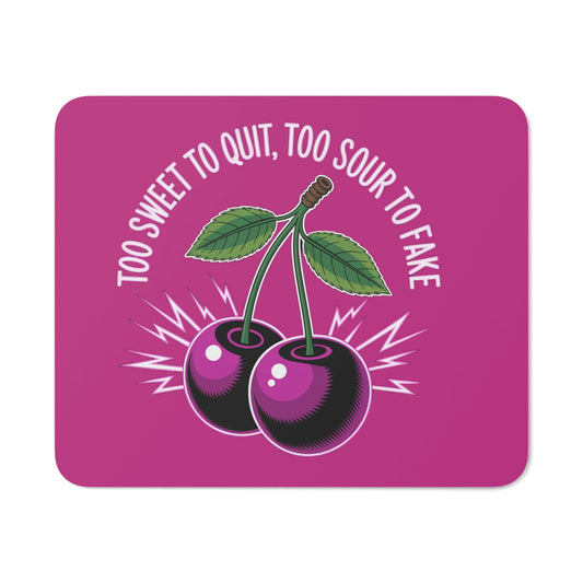 Cute Cherry on Top Desk Mouse Pad, Fun Office Decor, Gift for Coworkers, Sweet Treat Design, Home Office Essentials