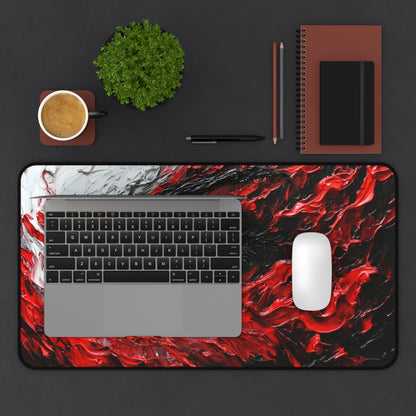 Artistic Desk Mat with Eye Design, Office Decor, Gaming Mouse Pad, Unique Gift for Artists, Modern Workspace Accessory